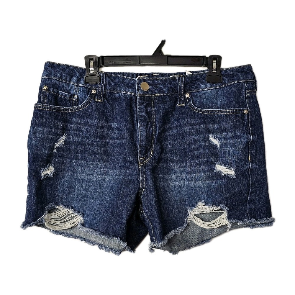 Seven7 Size 14 Women's Weekend Shorts Fray Hem Denim Distressed Cotton Y2K